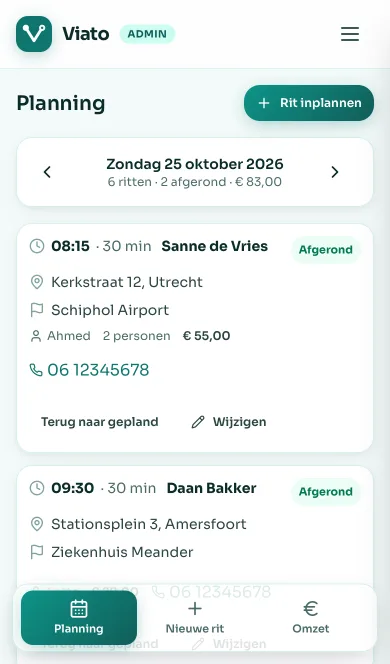 Viato op de telefoon
